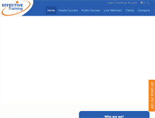 Tablet Screenshot of effectivetraining.com
